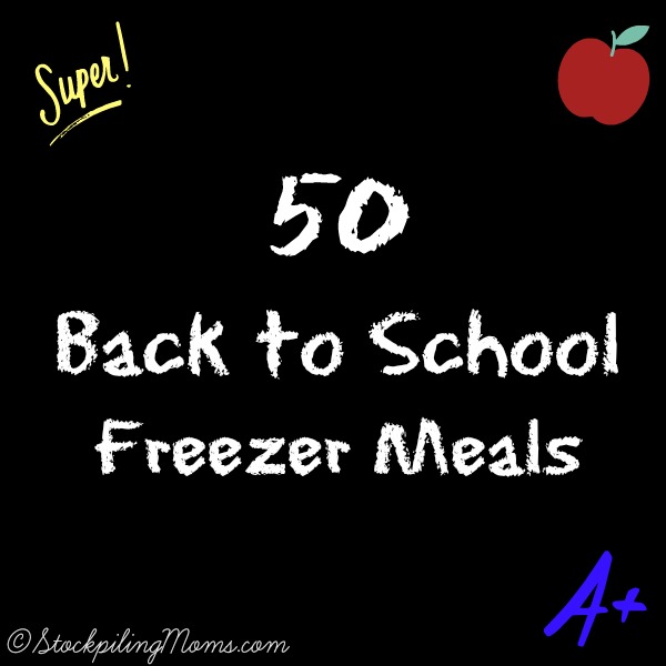 50 Back to School Freezer Meals
