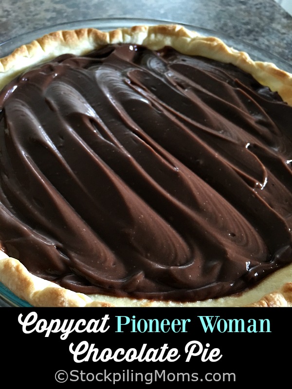 Pioneer Woman Chocolate Pie Stockpiling Moms