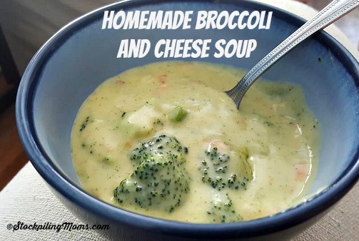 Homemade Broccoli and Cheese Soup