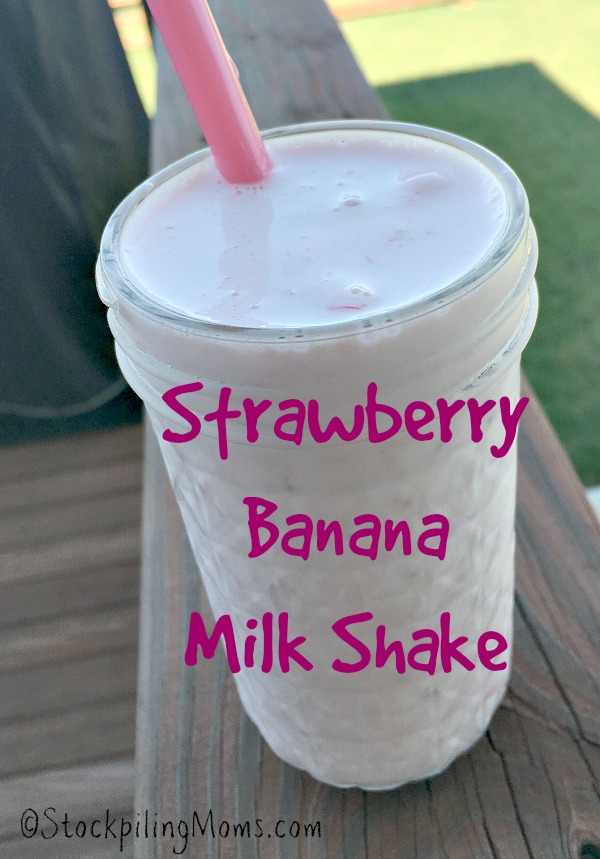 Strawberry Banana Milk Shake