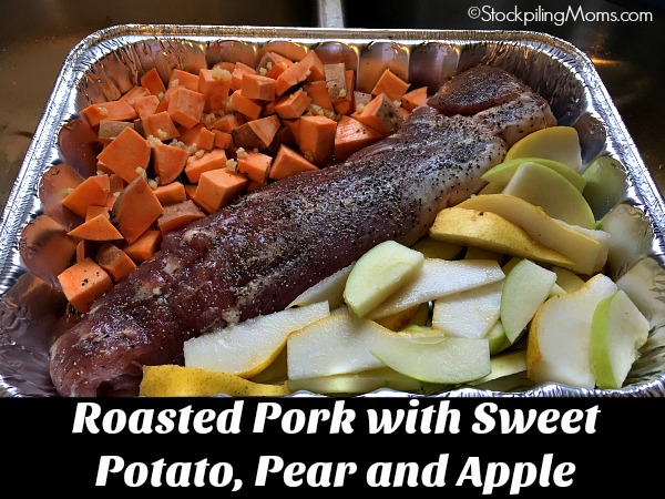 Roasted Pork with Sweet Potato Pear and Apple