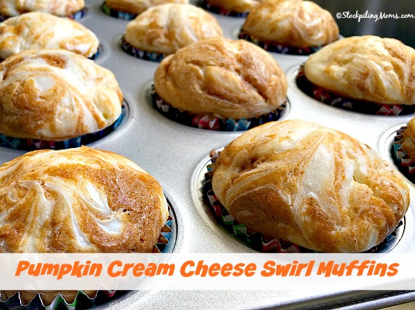 Pumpkin Cream Cheese Swirl Muffins