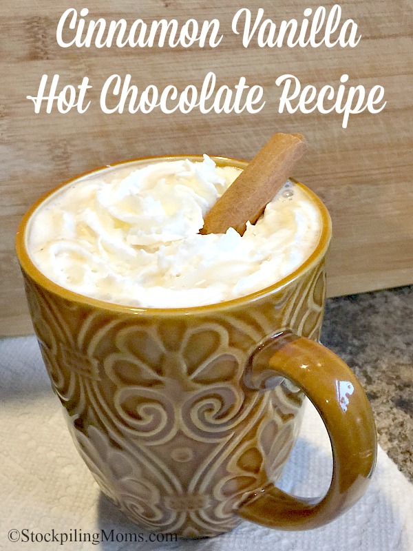 Cinnamon Vanilla Hot Chocolate