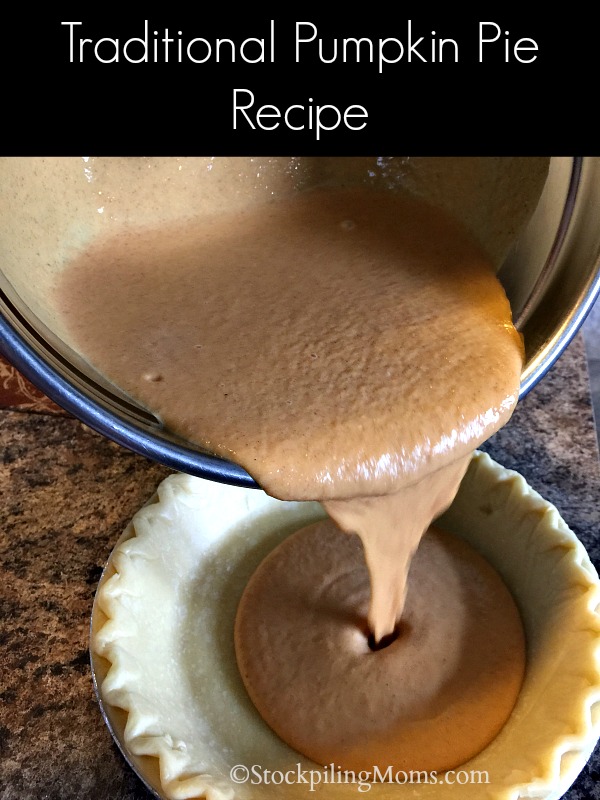 Traditional Pumpkin Pie Recipe