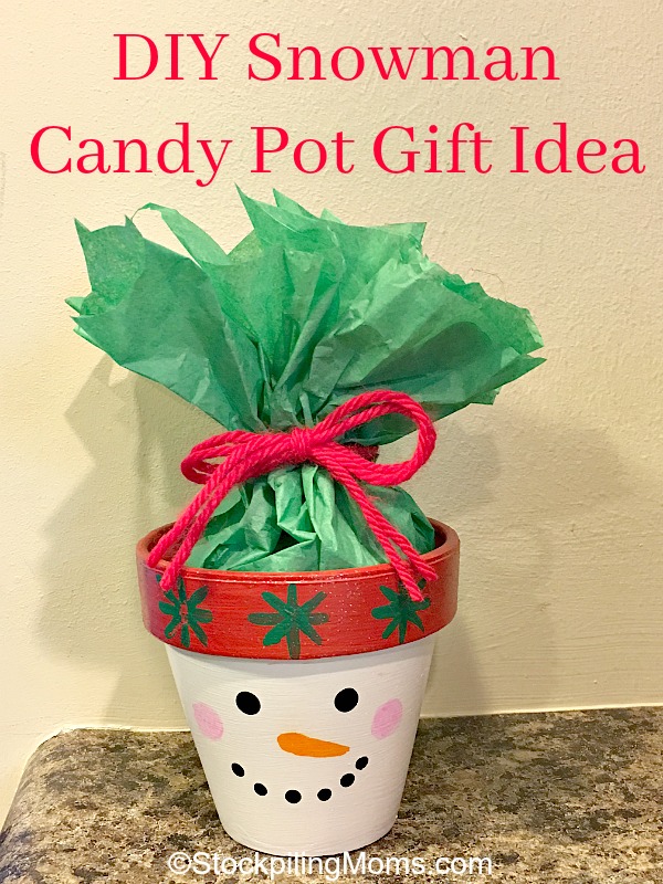 Snowman Candy Pots - Made To Be A Momma