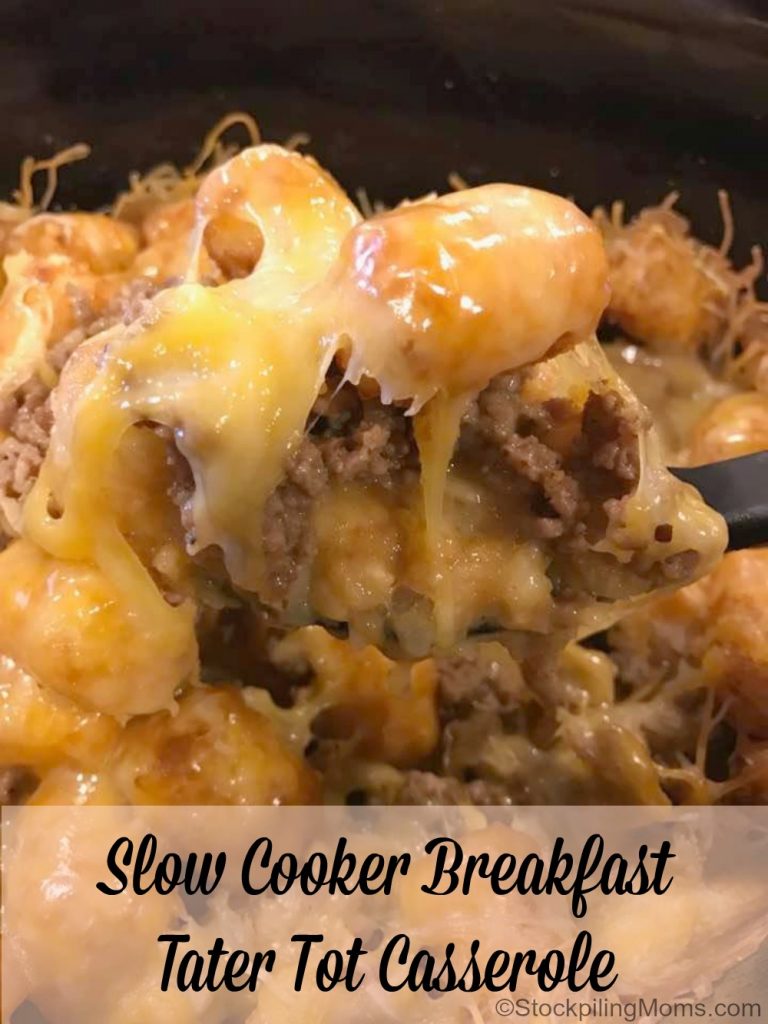 Crockpot Chili Tater Tot Casserole Recipe - Moms with Crockpots