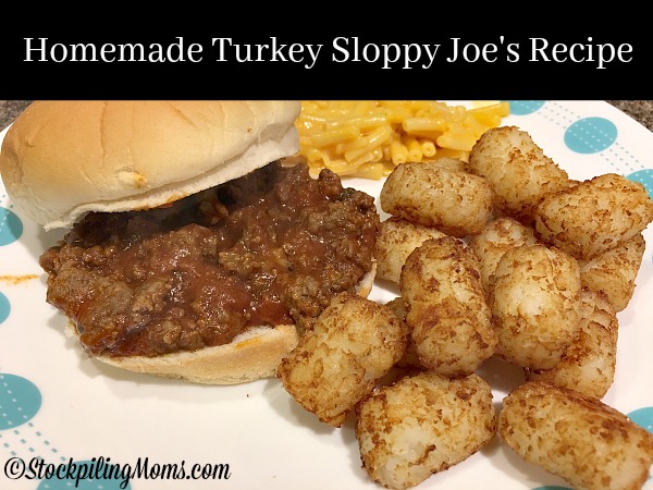 Homemade Turkey Sloppy Joe’s Recipe