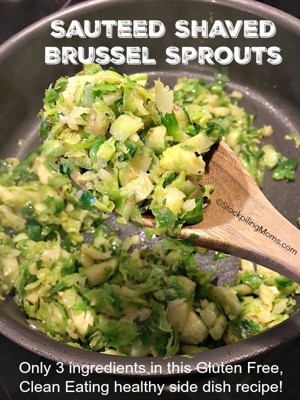 Sauteed Shaved Brussels Sprouts