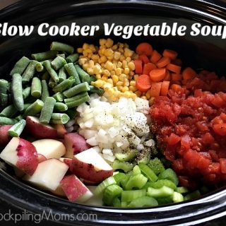 Slow cooker deals vegetable soup