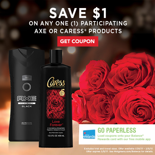 Find Your Scentmate – Save $1 on AXE + Caress Body Wash at Walgreens