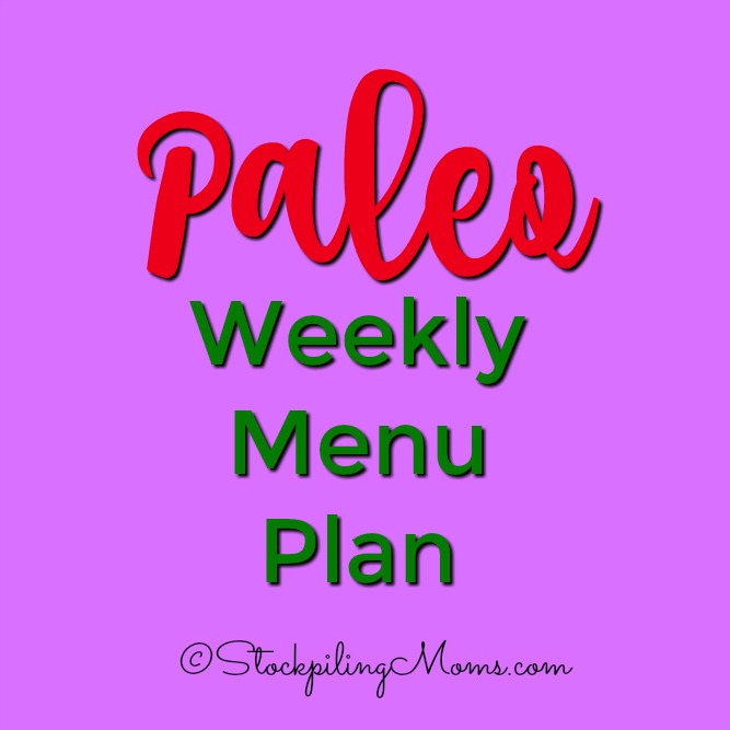 Paleo Weekly Menu Plan