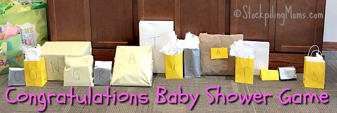 Congratulations Baby Shower Game