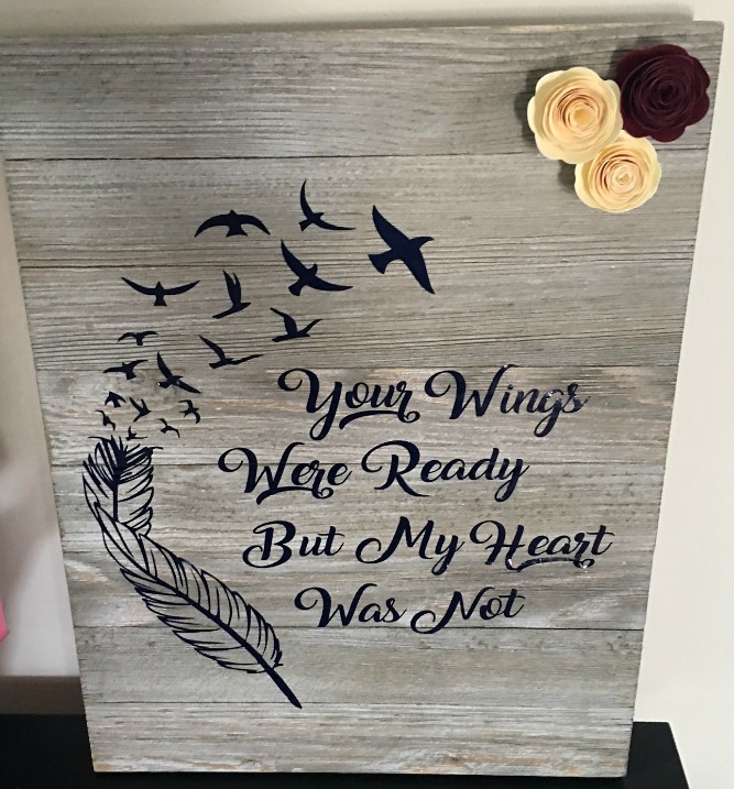 How To Make an In Memory Wings Sign