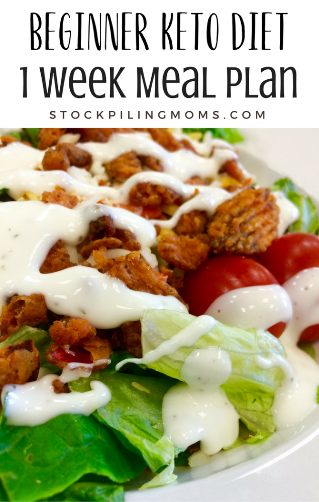 beginner keto meal plan stockpiling moms