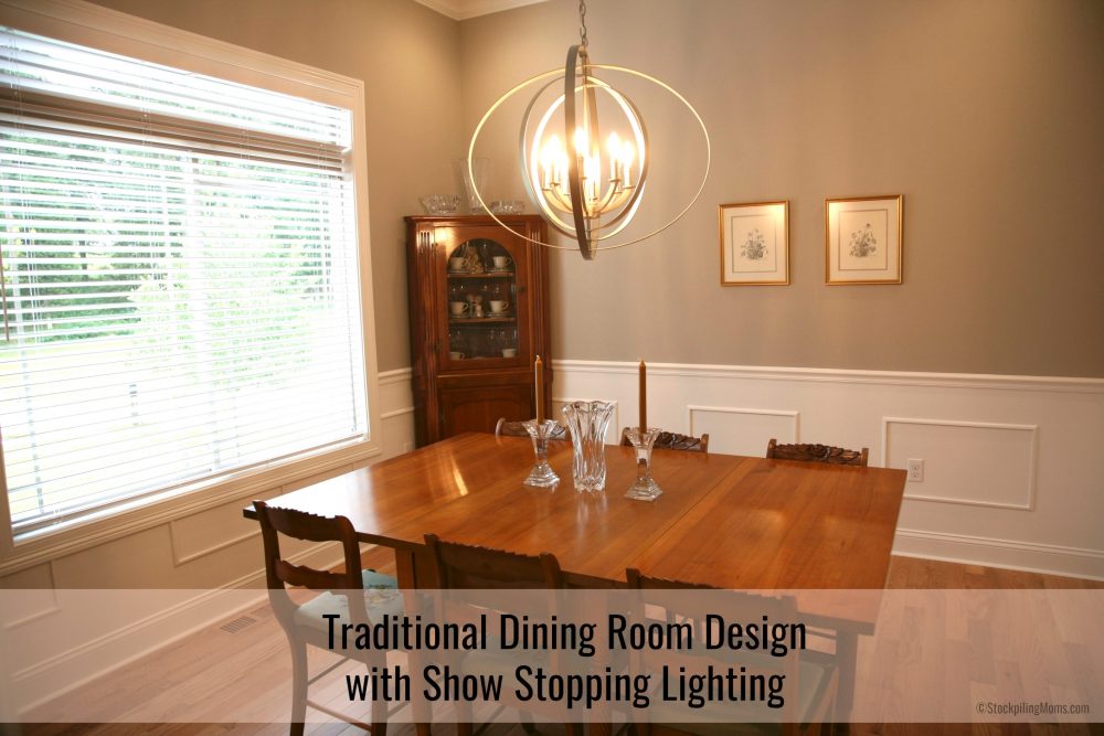 Traditional Dining Room Design with Show Stopping Lighting