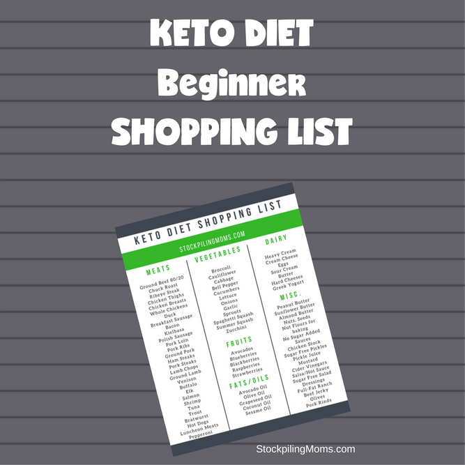 Keto Diet Beginner Shopping List