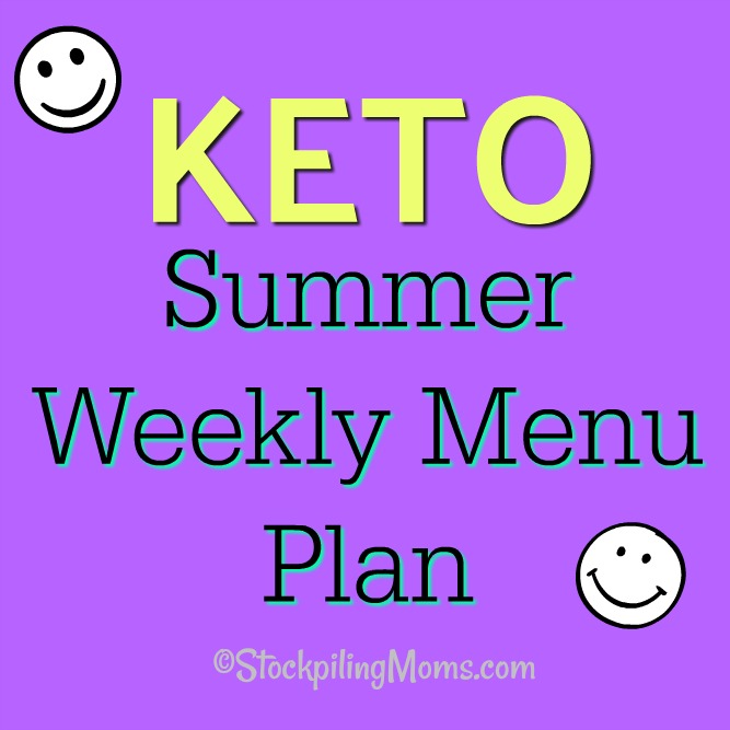 Keto Summer Weekly Menu Plan