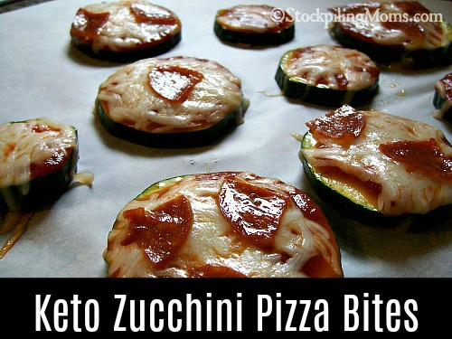 Keto Zucchini Pizza Bites