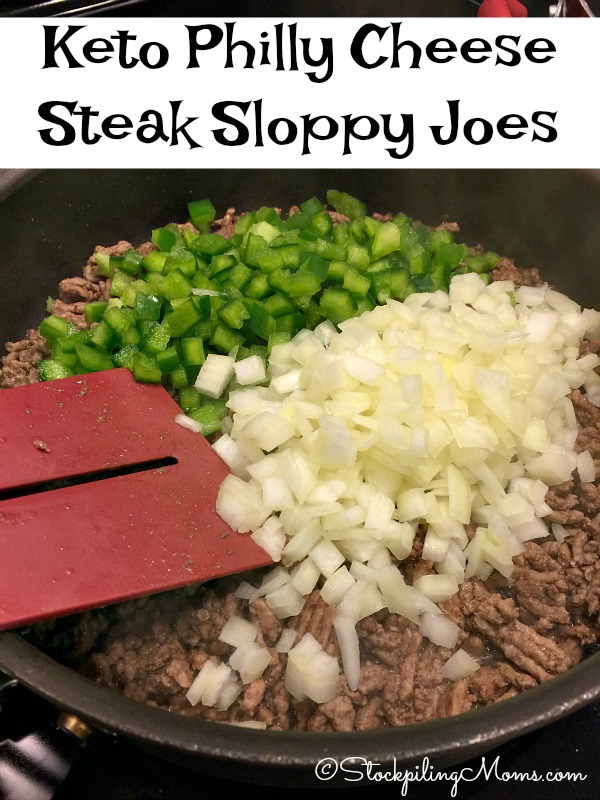 Keto Philly CheeseSteak Sloppy Joes