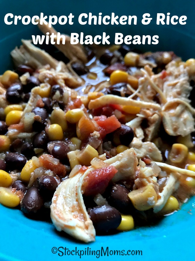 Crockpot Chicken Rice With Black Beans Stockpiling Moms