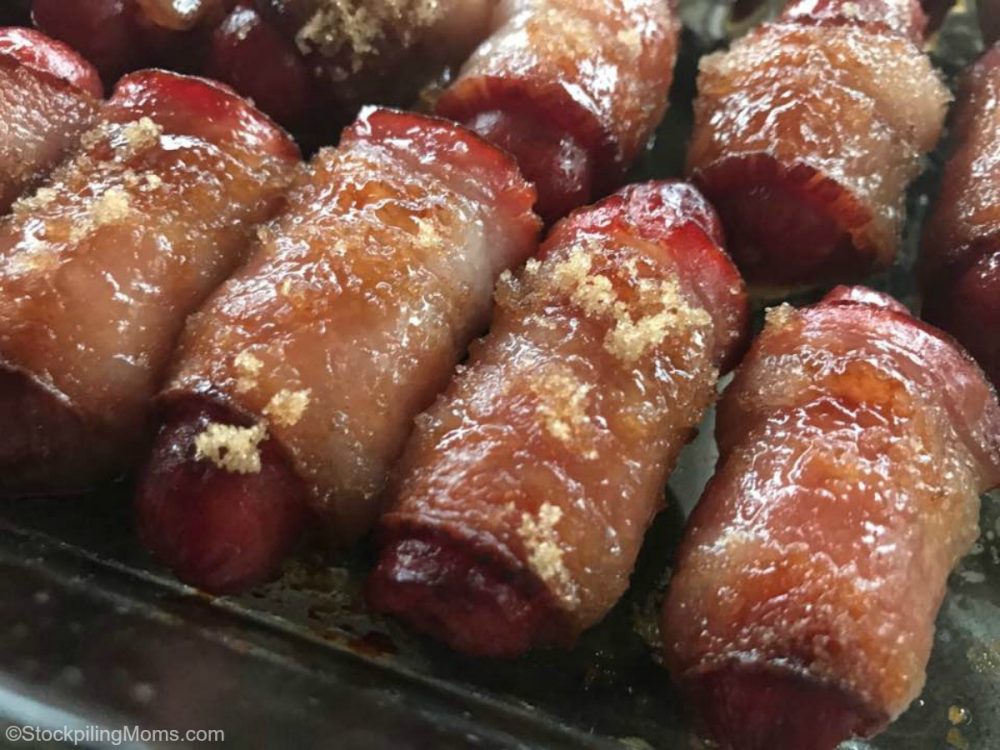 Bacon Wrapped Brown Sugar Smokies Recipe