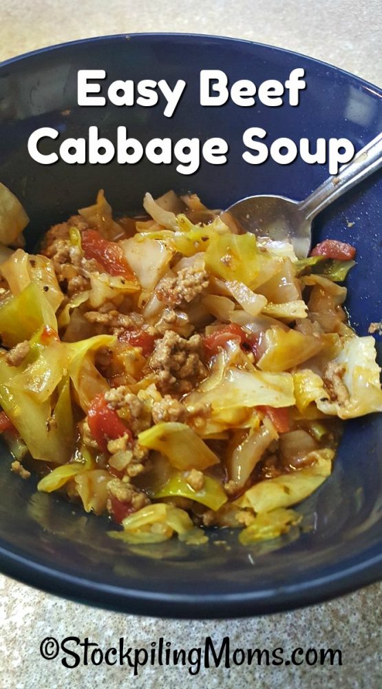 Easy Beef Cabbage Soup - STOCKPILING MOMS™