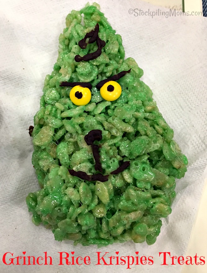 Grinch and Wreath Rice Krispie Treats