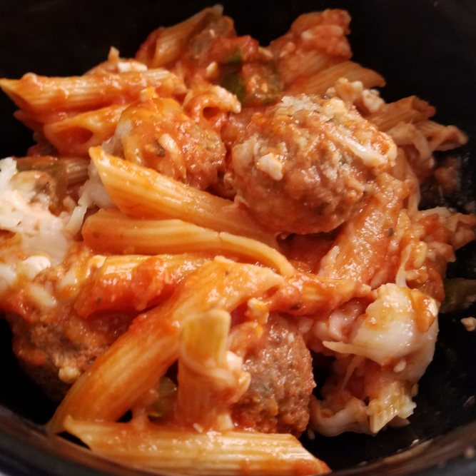 Weight Watchers Instant Pot Cheesy Penne with Meatballs
