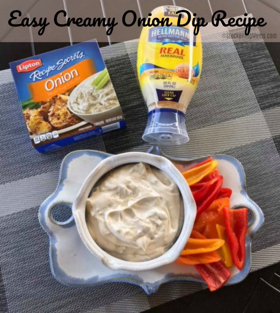 3-Ingredient Easy Onion Dip - Best Appetizers