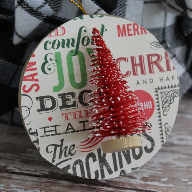 How To Make an Easy Decoupage Christmas Ornament