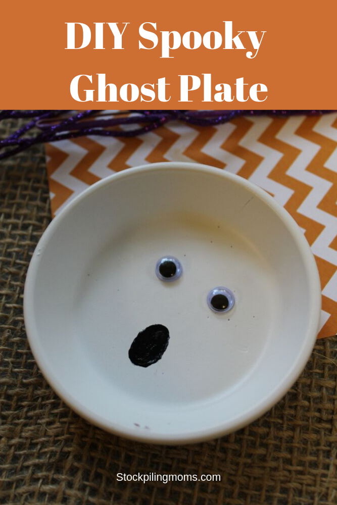 DIY Spooky Ghost Plate