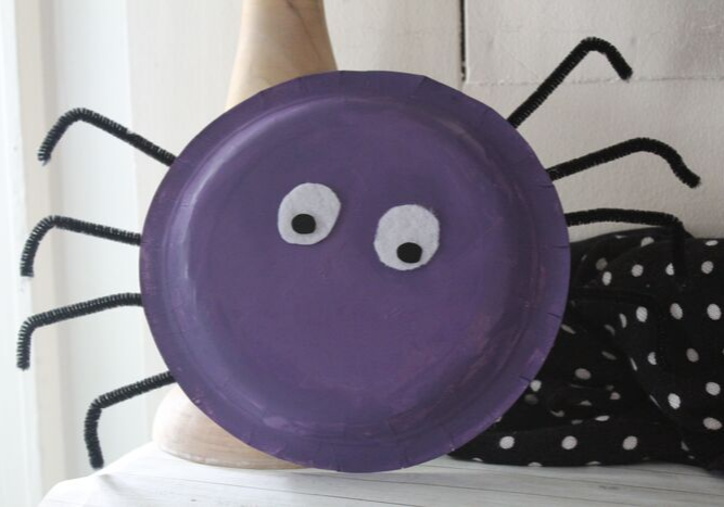 Paper Plate Spider Craft