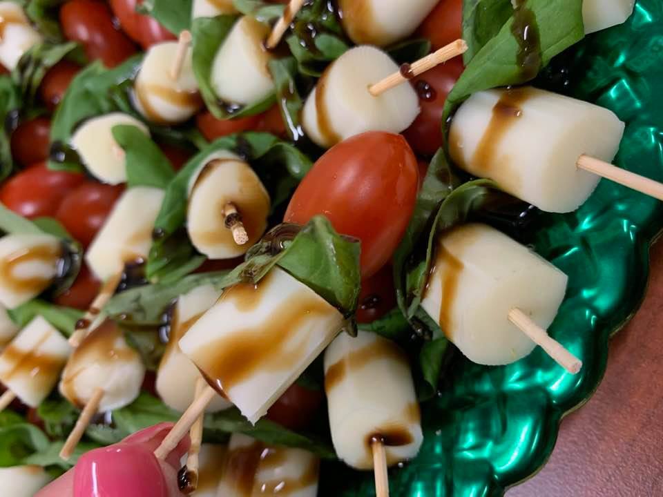 Caprese Skewers with Balsamic