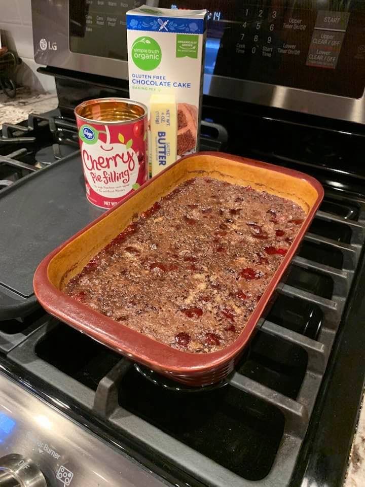 Cherry Chocolate Dump Cake