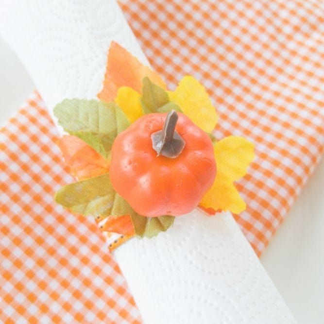 Dollar Tree Fall Napkin Ring Craft