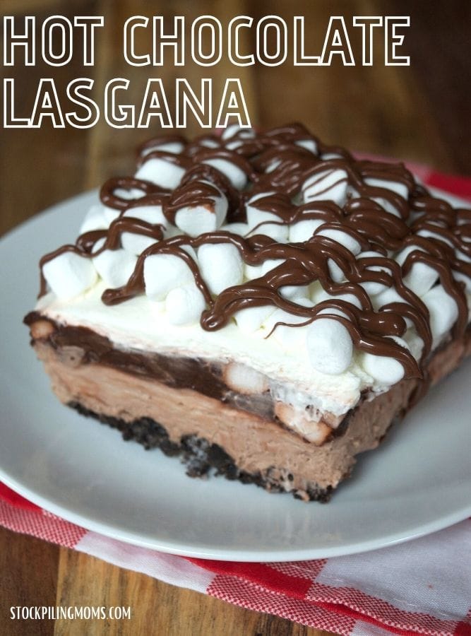 Hot Chocolate Lasagna - STOCKPILING MOMS™