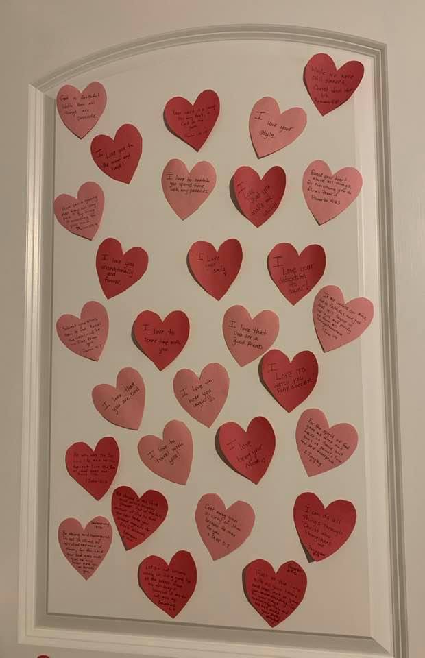 Valentine Hearts Messages for Kids