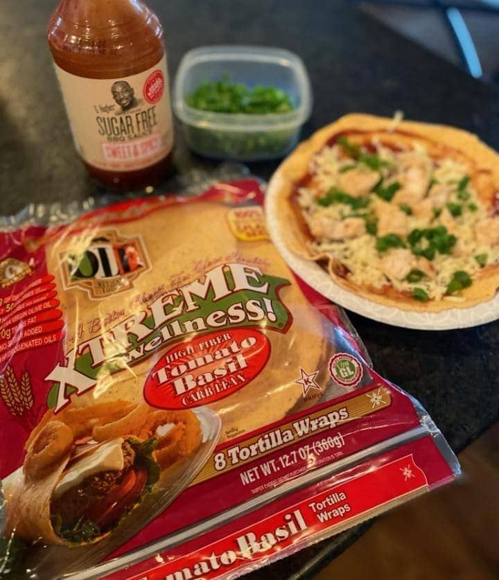 Air Fryer BBQ Chicken Pizza - STOCKPILING MOMS™