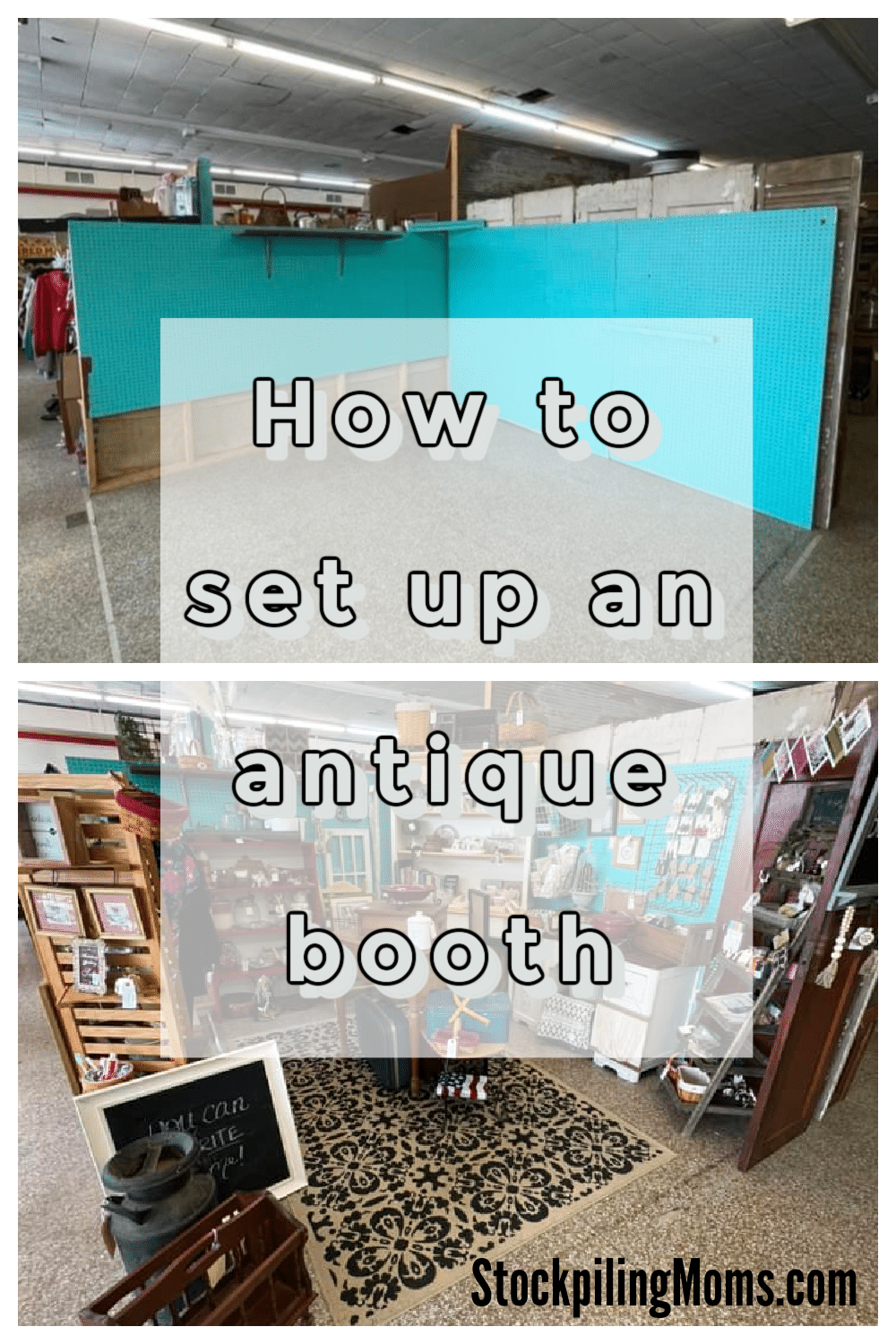 How to set up an antique booth