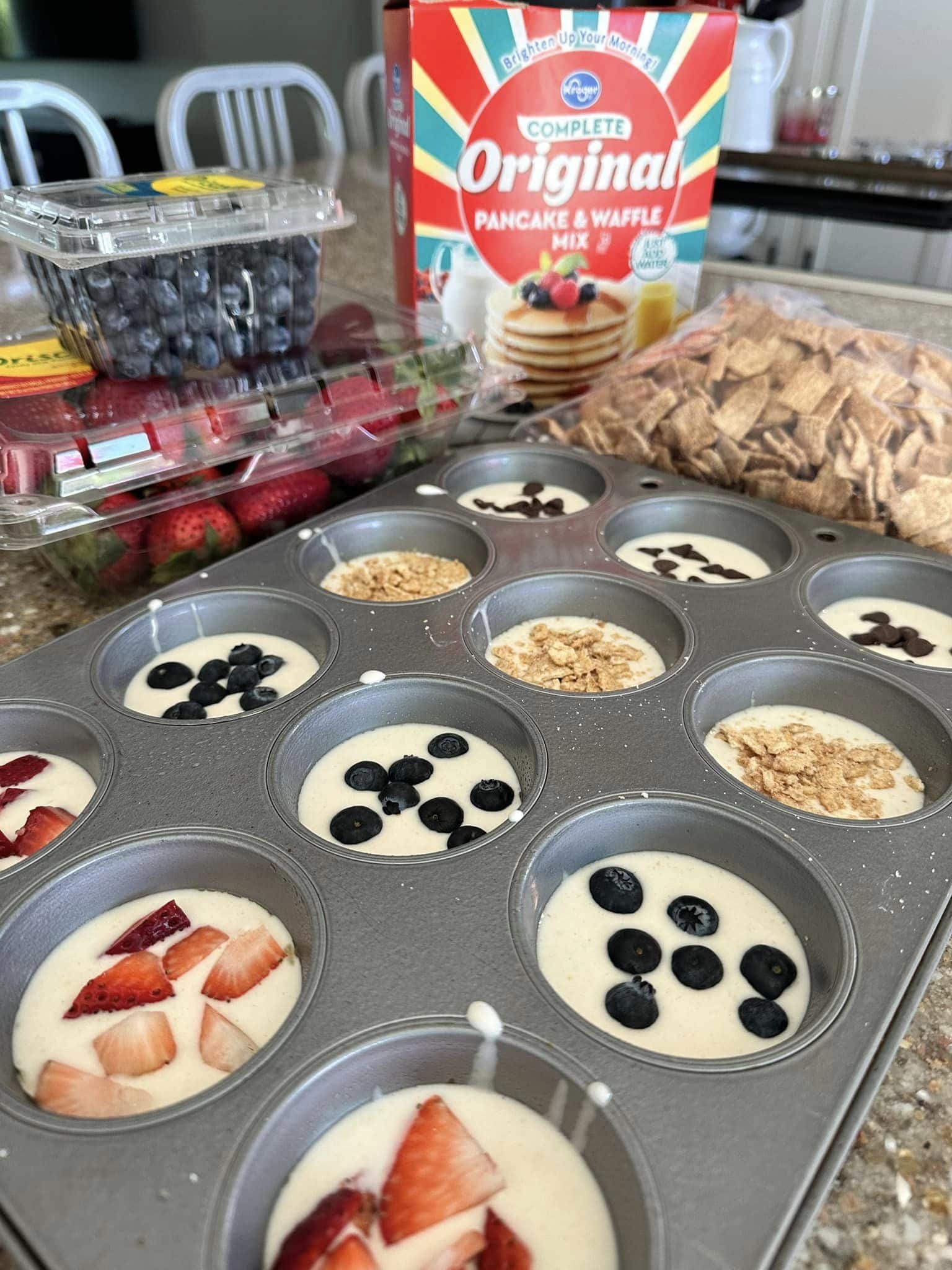 Create your own Pancake Muffins