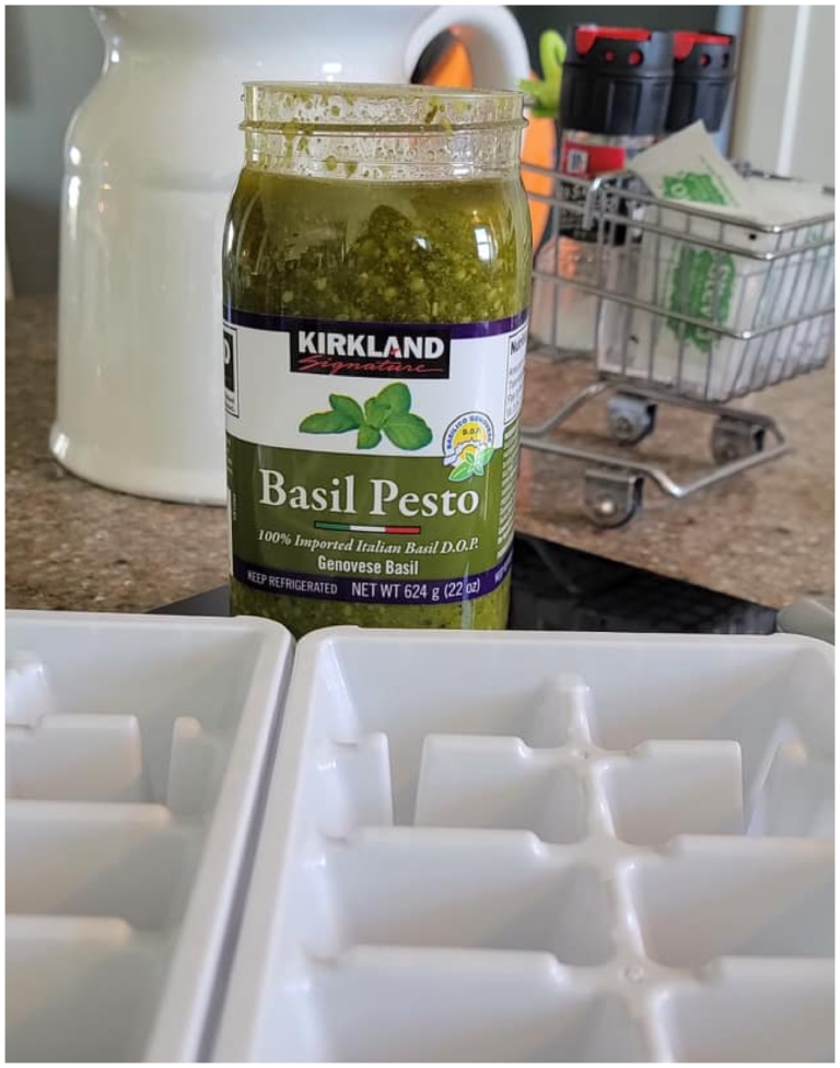 How to Freeze Basil Pesto
