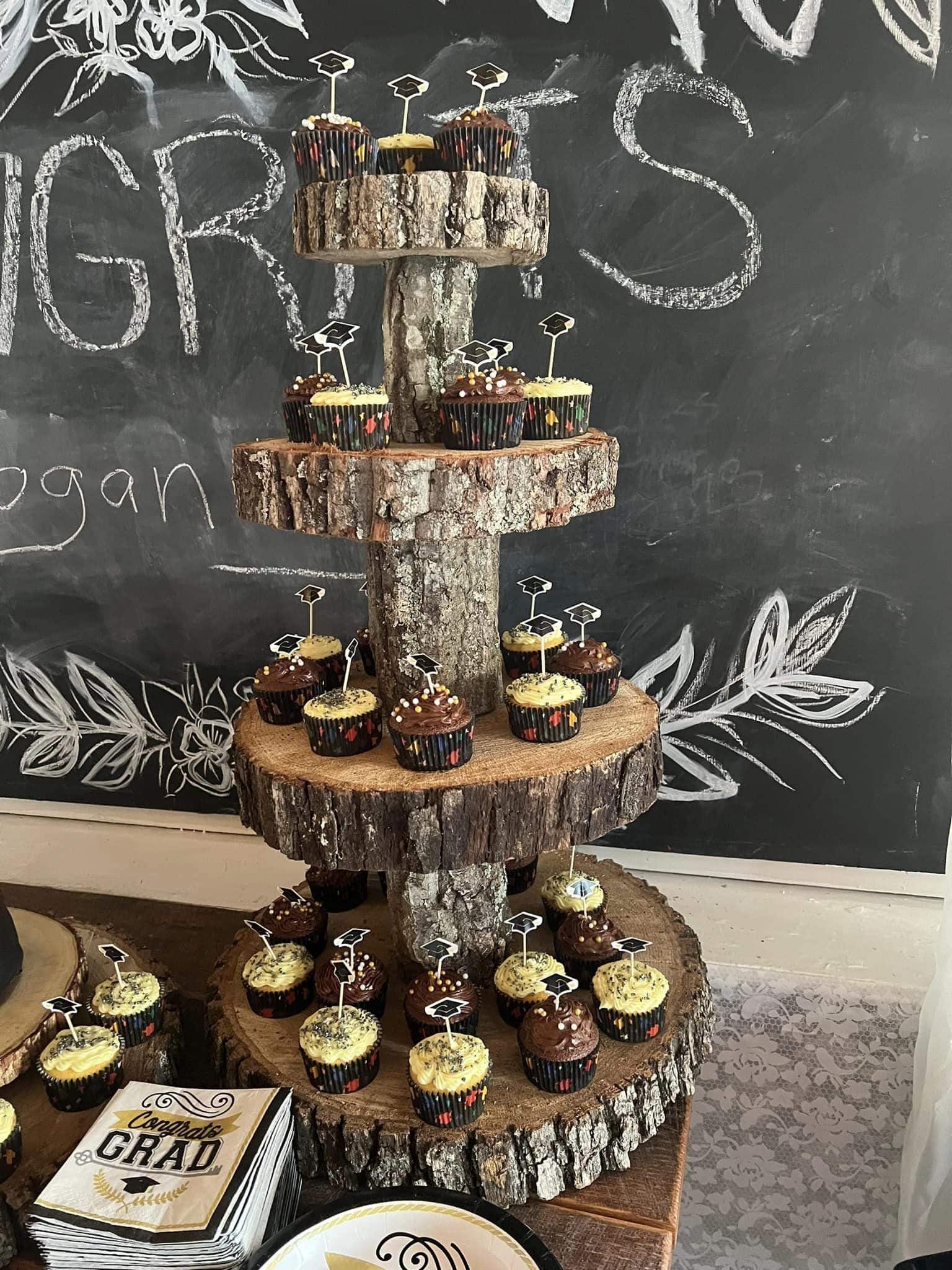 Rustic Cupcake Stand