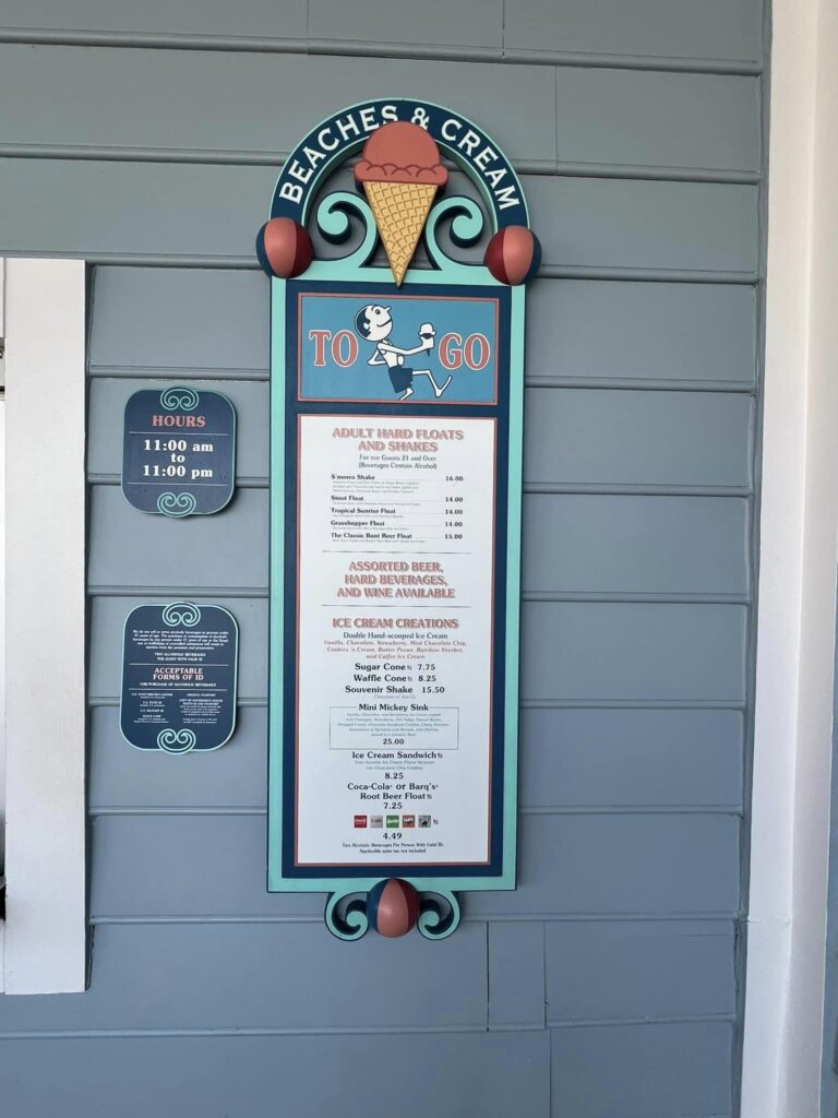 Disney Worlds Beaches and Cream Soda Shop to Go